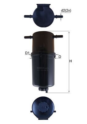 Kütusefilter MAHLE KL873