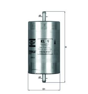 Fuel filter MAHLE KL9