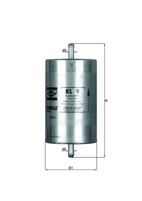 Kütusefilter MAHLE KL9
