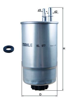 Fuel filter MAHLE KL977D