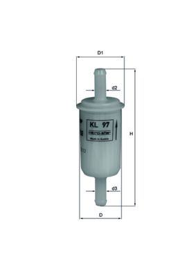 Kuro filtras MAHLE KL97OF