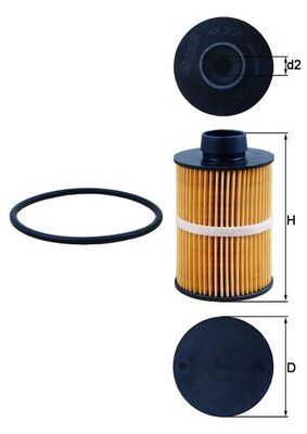Kütusefilter MAHLE KX208D