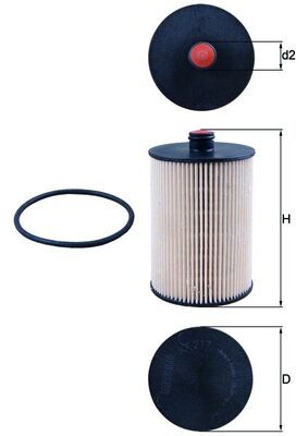 Kütusefilter MAHLE KX217D