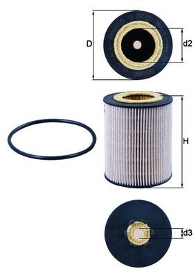 Kütusefilter MAHLE KX267D