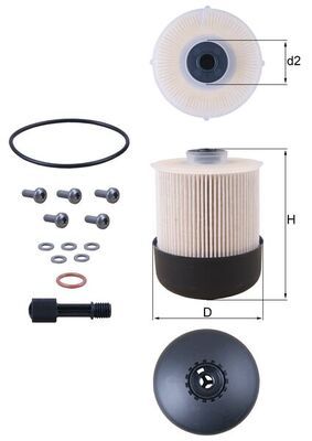 Kuro filtras MAHLE KX338/26D