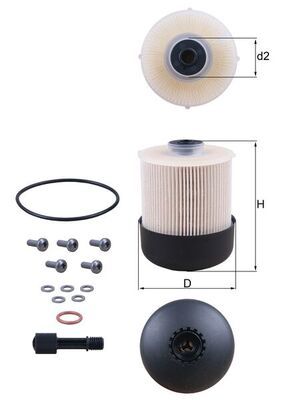 Kütusefilter MAHLE KX338/28D