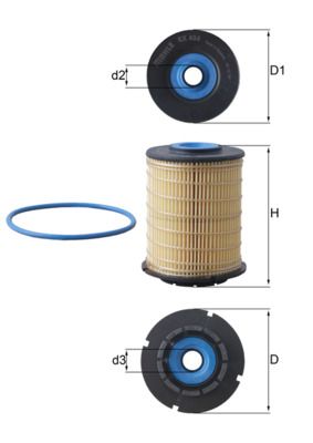 Kütusefilter MAHLE KX404D