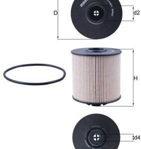 Kuro filtras MAHLE KX67/2D