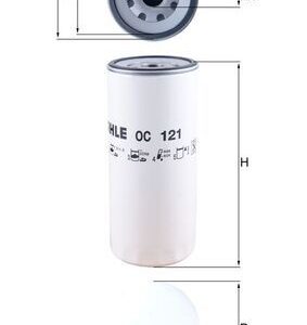 Alyvos filtras MAHLE OC121