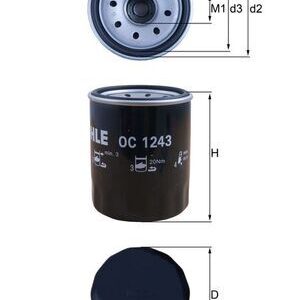 Alyvos filtras MAHLE OC1243