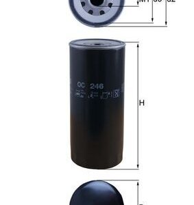Alyvos filtras MAHLE OC246