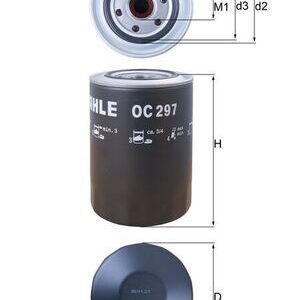 Alyvos filtras MAHLE OC297