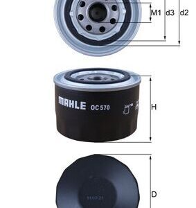 Eļļas filtrs MAHLE OC570
