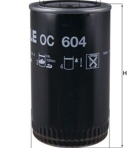 Alyvos filtras MAHLE OC604