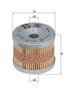Eļļas filtrs MAHLE OX119