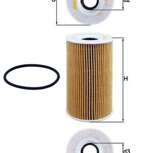 Alyvos filtras MAHLE OX128/1D