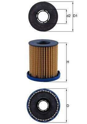 Õlifilter MAHLE OX1350
