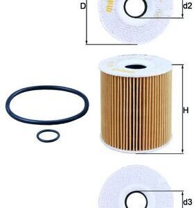 Alyvos filtras MAHLE OX156D1
