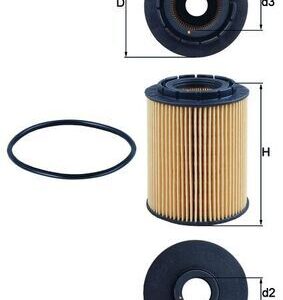 Alyvos filtras MAHLE OX160D