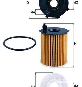 Alyvos filtras MAHLE OX171/16D