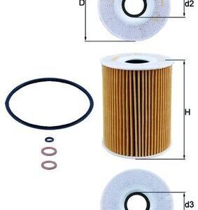 Alyvos filtras MAHLE OX254D3