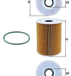 Alyvos filtras MAHLE OX254D4