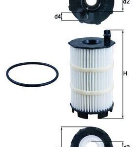 Alyvos filtras MAHLE OX350/4D