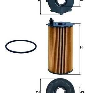 Oil filter MAHLE OX354D