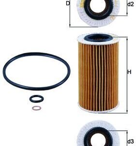 Alyvos filtras MAHLE OX384D