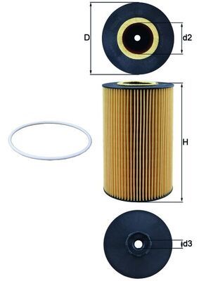 Õlifilter MAHLE OX425D