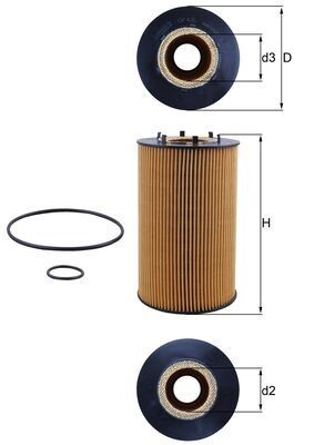 Alyvos filtras MAHLE OX435D