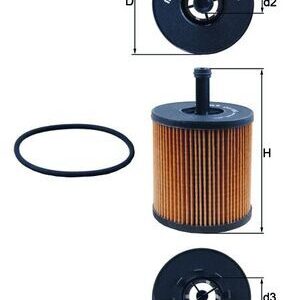 Eļļas filtrs MAHLE OX556D