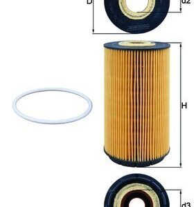 Alyvos filtras MAHLE OX557D
