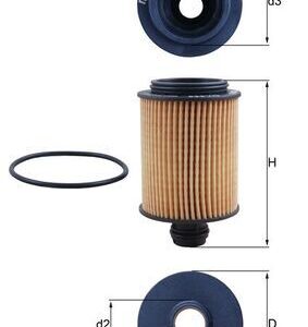 Alyvos filtras MAHLE OX559D