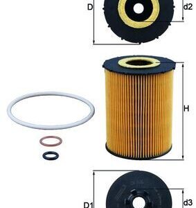 Alyvos filtras MAHLE OX636D