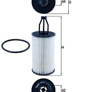 Alyvos filtras MAHLE OX814D