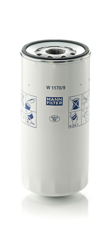 Alyvos filtras MANN-FILTER W1170/9