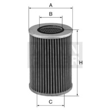 Hidraulinis filtras, sistema MANN-FILTER HD 1258/2