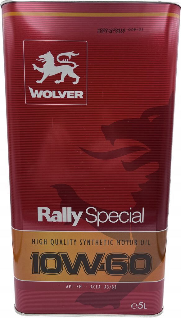 Моторное масло Wolver Rally Special 10w-60 5л