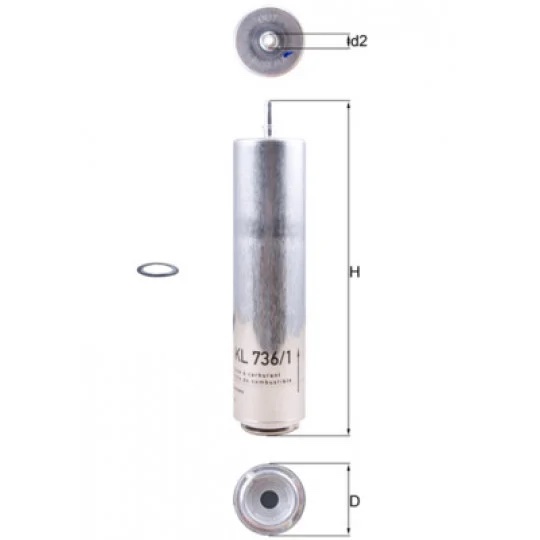Kuro filtras MAHLE ORIGINAL KL 736/1D — изображение 2