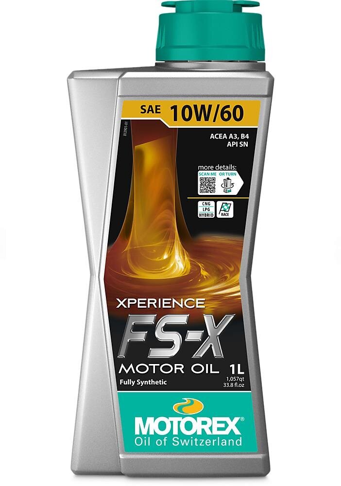 Motorex Xperience FS-X 10W60 õli, 1L