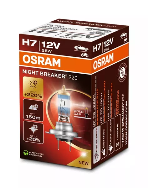 OSRAM LEMPUTĖ H7 55W 12V +220% PX26D — изображение 2