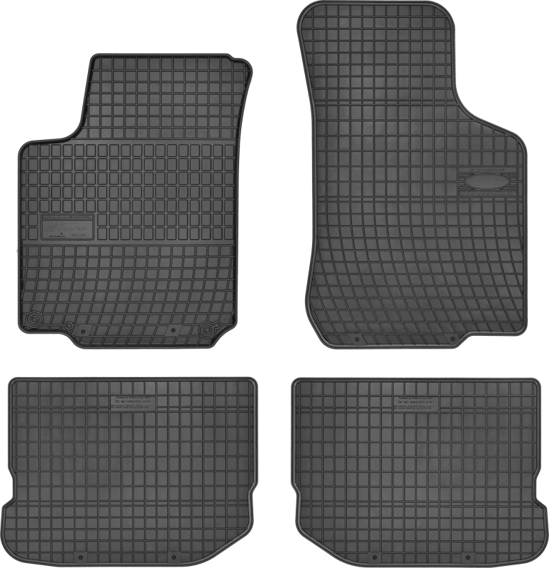 FLOOR MATS SKODA OCTAVIA I 1996-2010; SEAT LEON I 1999-2005; SEAT TOLEDO II 1998-2005; VW JETTA IV 1998-2005; VW GOLF IV 1997-2006; VW NEW BEETLE 1997-2010