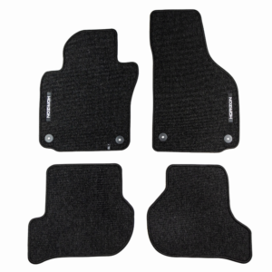 FABRIC CAR MATS FOR VOLKSWAGEN GOLF V 2003–2009; SEAT LEON II 2005–2008; VOLKSWAGEN GOLF VI 2008–2016; VOLKSWAGEN SCIROCCO III 2008–2017