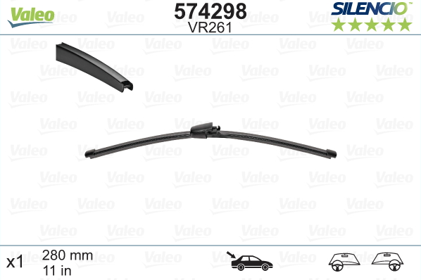 VALEO SILENCIO VALYTUVAI SEAT, SKODA, VW TYL