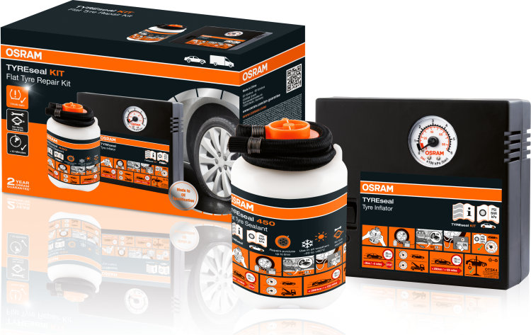 OSRAM AUTOMOBILINĖ ELEKTRINĖ POMPA SU PADANGŲ SANDARIKLIU