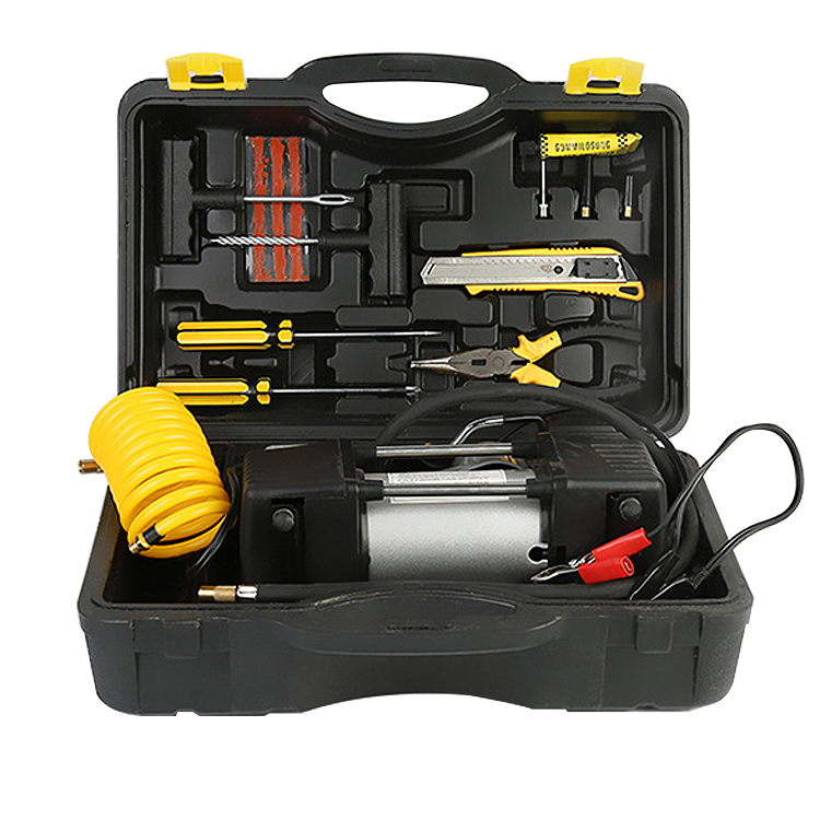 DIGITAL ELECTRIC CAR PUMP AND TYRE REPAIR KIT