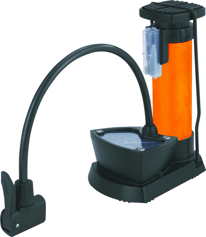 FOOT PUMP WITH PRESSURE GAUGE 1 CYLINDER