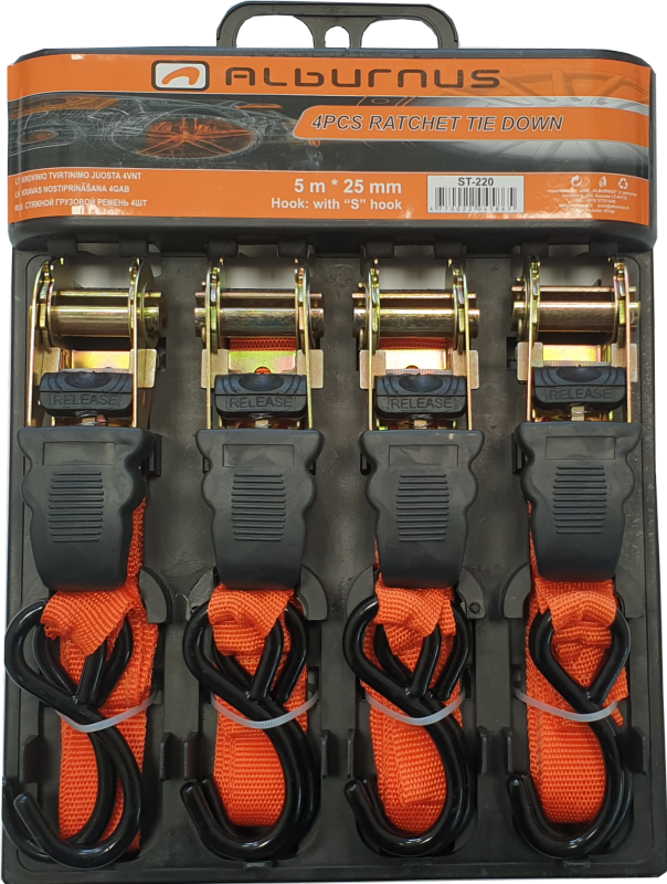 LOAD SECURING TAPE 5M * 25MM 4 PCS