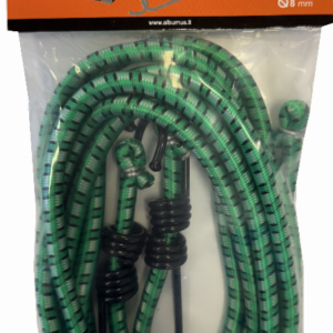 ELASTINĖS KROVINO TVIRTINIMO VIRVUTĖS 2 VNT 8MM X 150CM